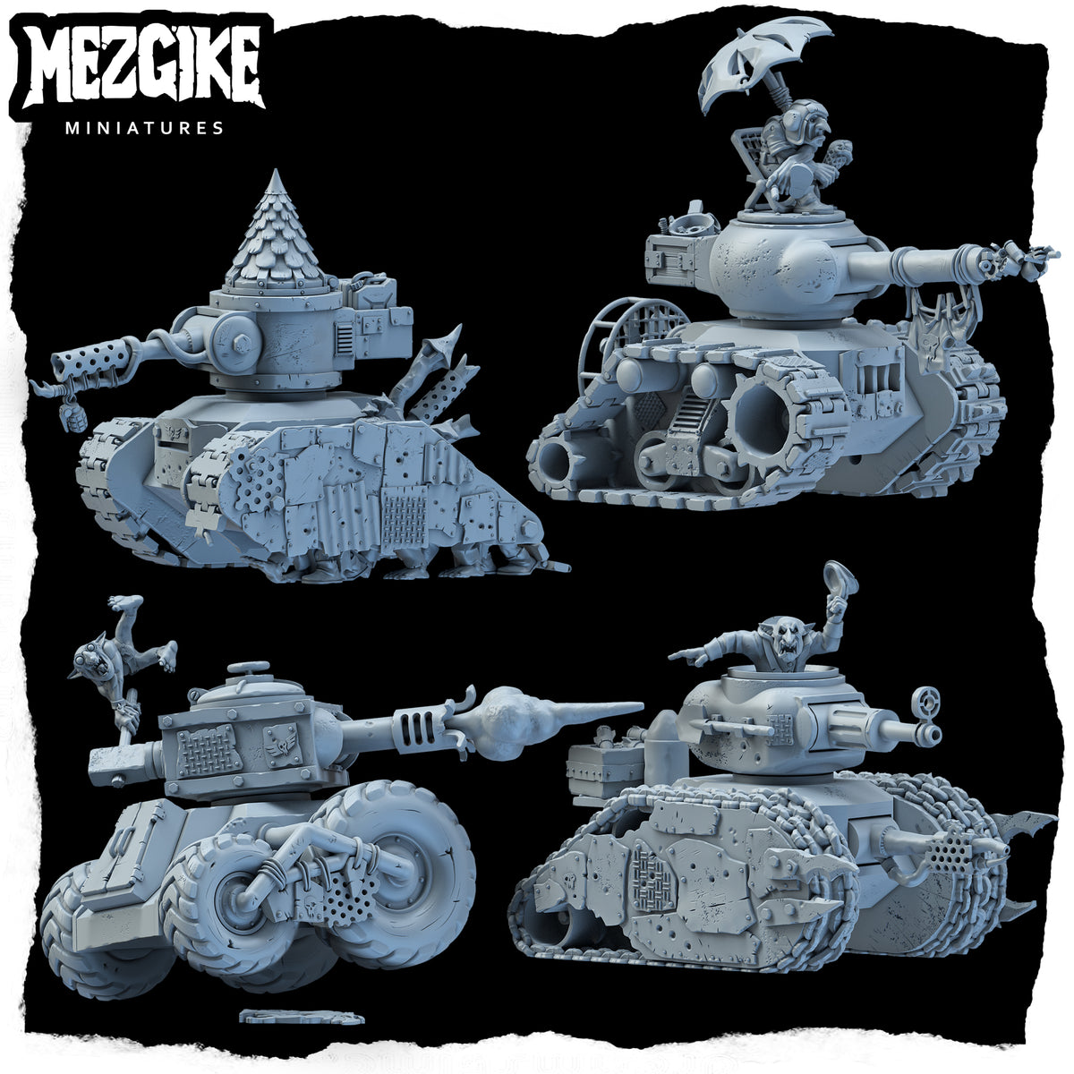 Runt tanks - multipart set (Digital Download) – Mezgike Miniatures