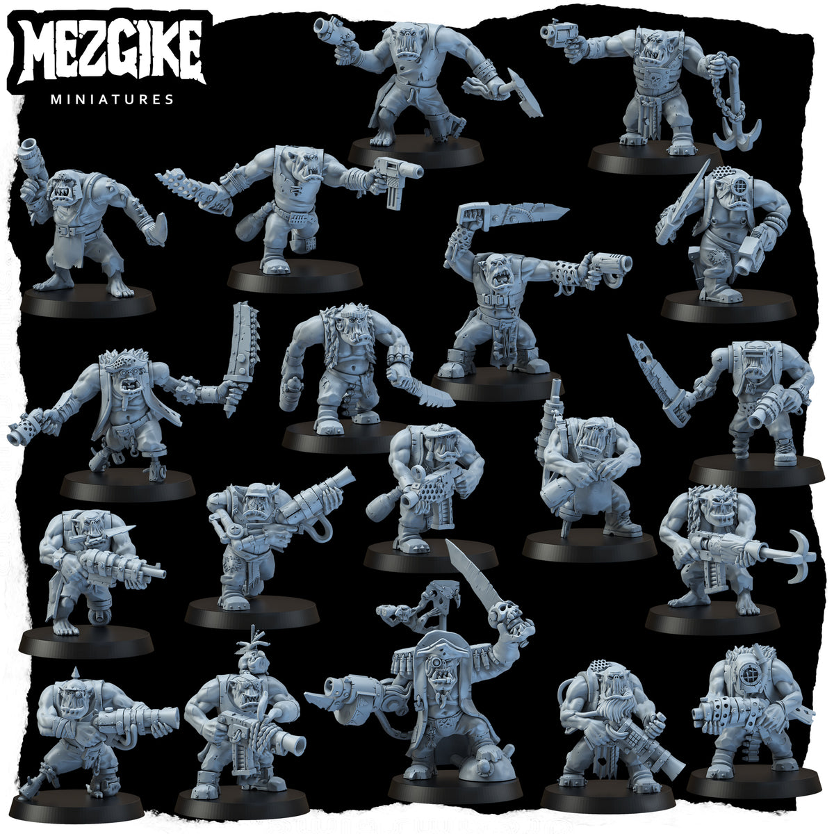 Freebooterz mob - multipart set (Digital Download) – Mezgike Miniatures
