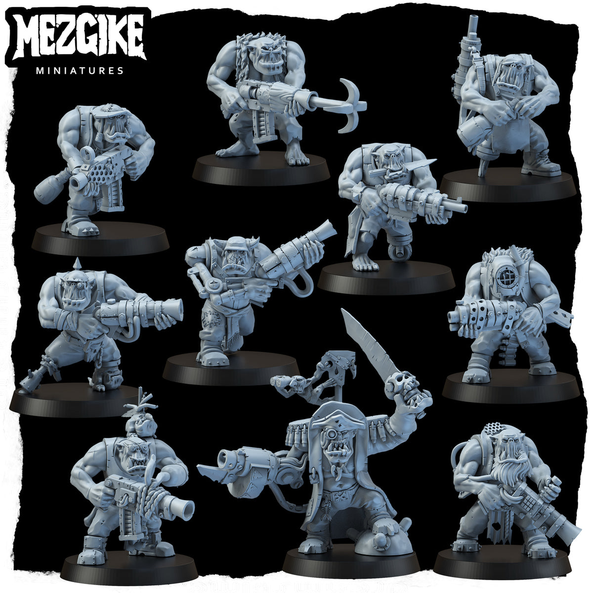 Freebooterz mob - multipart set (Digital Download) – Mezgike Miniatures