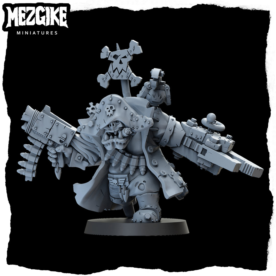 Freebooter orc lootenant (Digital Download) – Mezgike Miniatures