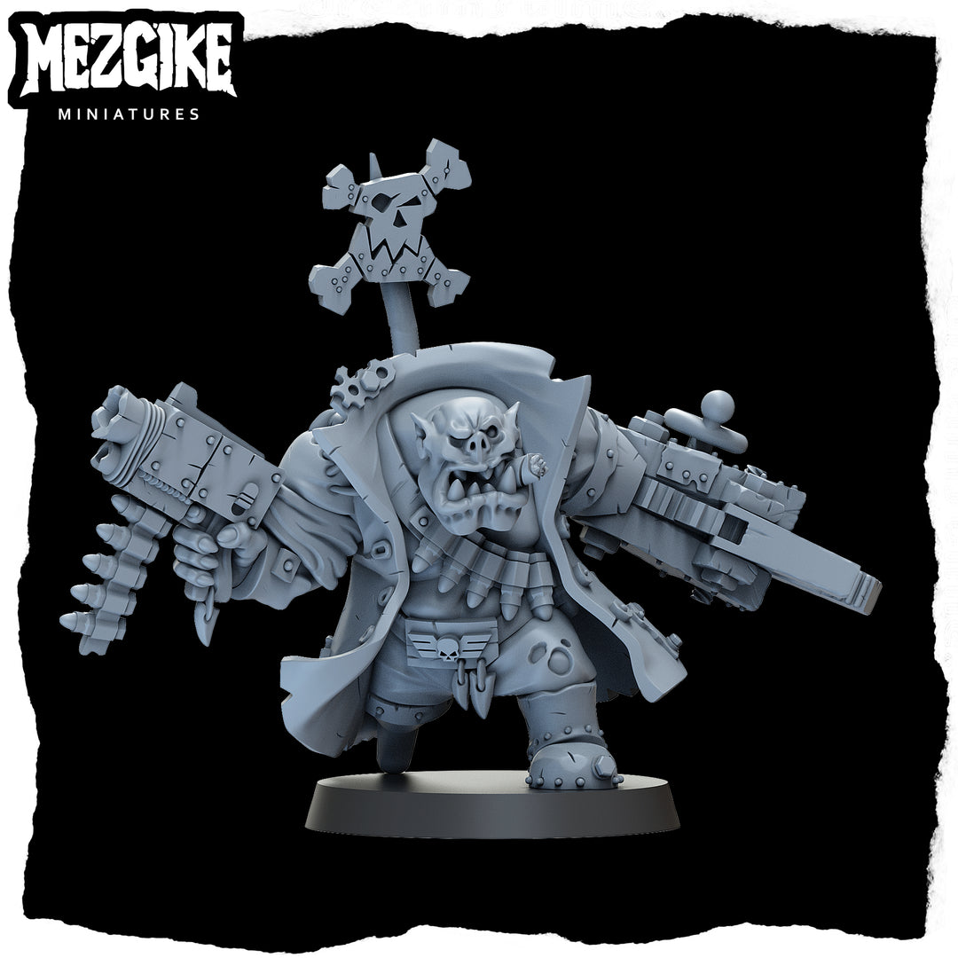 Freebooter orc lootenant (Digital Download) – Mezgike Miniatures