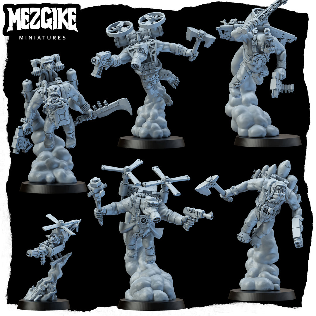 JELLY ROGER MORG HISAHIDE mob bomb セット Jump boyz mob A (Digital Download) – Mezgike Miniatures