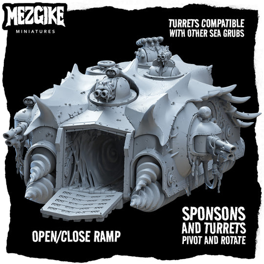 Sea raider heavy dredge tank (Digital Download) – Mezgike Miniatures